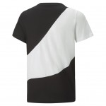 4k Puma 674231-01 JR T-shirt Power Cat - black/white